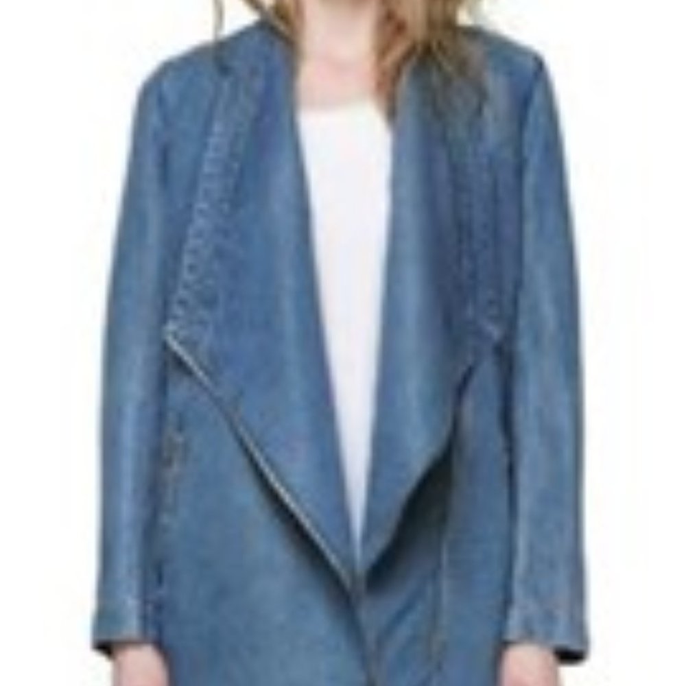 Soia & Kyo Stefie Denim Coat Size Small